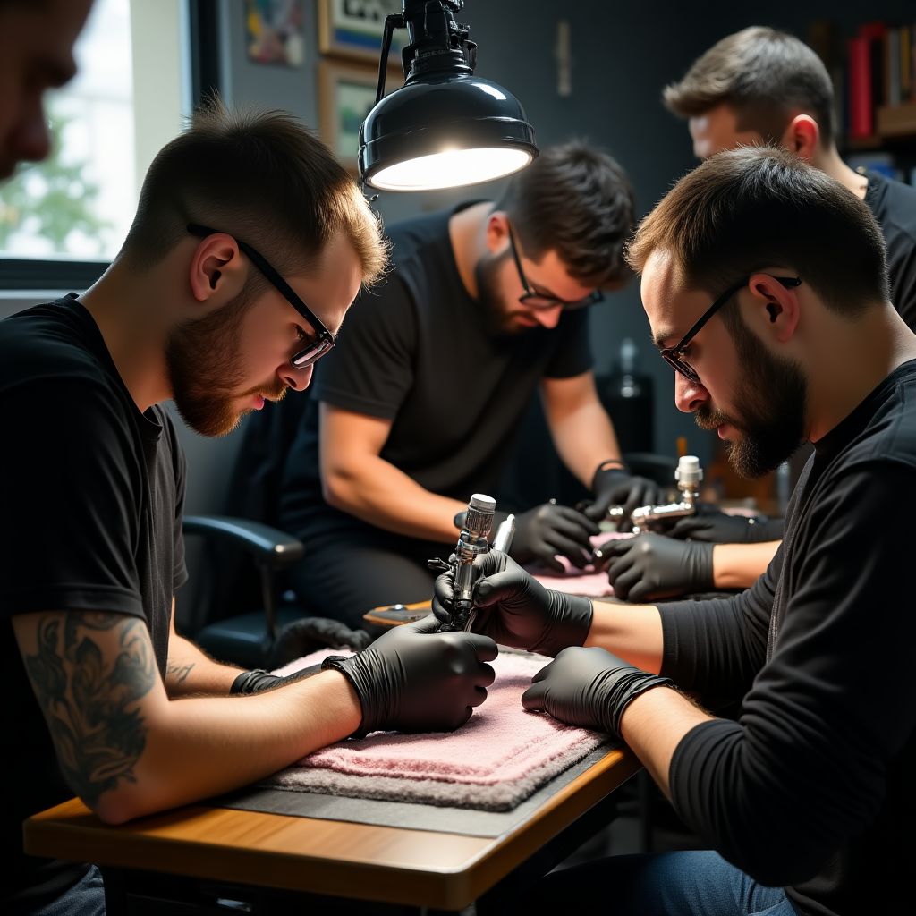 Workshop educativo sobre técnicas de tatuaje