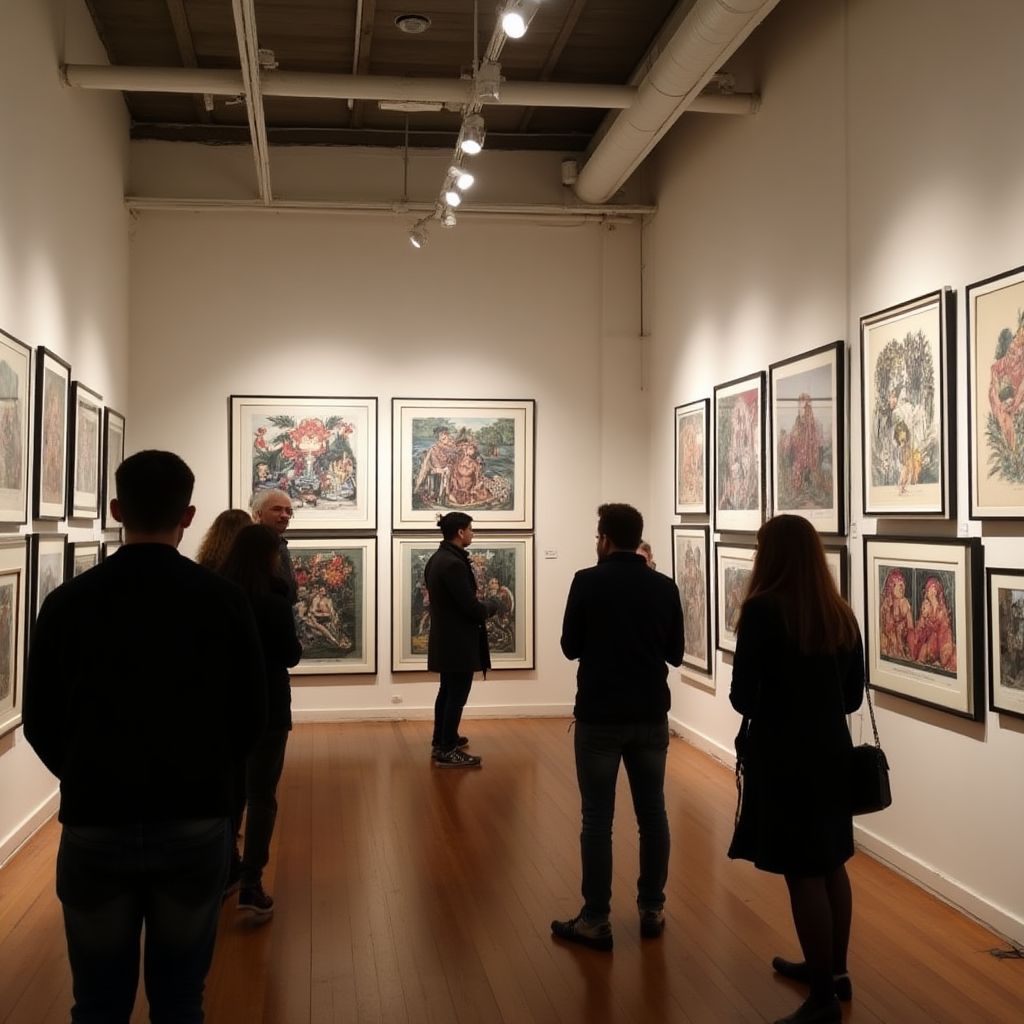 Exposición de arte y tatuaje
